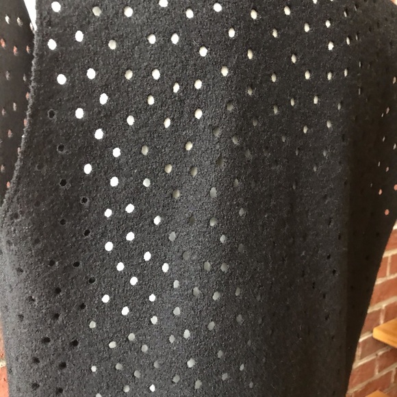 •Unique Wool Long Open Cardigan Wrap Sleeveless Coat Hand Crafted One of a Kind - Picture 8 of 16